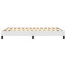 Boxspring sengeramme 140x200 cm kunstlæder hvid