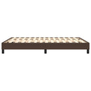 Boxspring sengeramme 140x200 cm kunstlæder brun