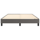 Boxspring sengeramme 140x200 cm kunstlæder grå