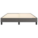 Boxspring sengeramme 140x200 cm kunstlæder grå