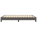 Boxspring sengeramme 140x200 cm kunstlæder grå