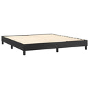 Boxspring sengeramme 160x200 cm kunstlæder sort