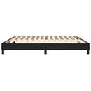 Boxspring sengeramme 160x200 cm kunstlæder sort