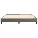 Boxspring sengeramme 160x200 cm kunstlæder grå