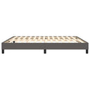 Boxspring sengeramme 160x200 cm kunstlæder grå