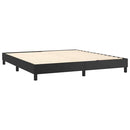 Boxspring sengeramme 180x200 cm kunstlæder sort