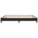 Boxspring sengeramme 180x200 cm kunstlæder sort