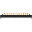 Boxspring sengeramme 180x200 cm kunstlæder sort