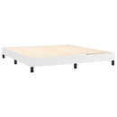 Boxspring sengeramme 180x200 cm kunstlæder hvid