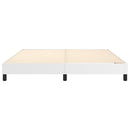 Boxspring sengeramme 180x200 cm kunstlæder hvid