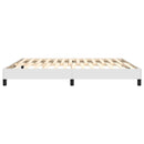 Boxspring sengeramme 180x200 cm kunstlæder hvid