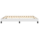 Boxspring sengeramme 180x200 cm kunstlæder hvid