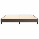 Boxspring sengeramme 180x200 cm kunstlæder brun