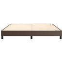 Boxspring sengeramme 180x200 cm kunstlæder brun