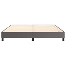 Boxspring sengeramme 180x200 cm kunstlæder grå