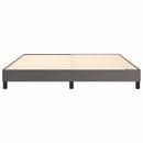 Boxspring sengeramme 180x200 cm kunstlæder grå