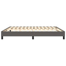Boxspring sengeramme 180x200 cm kunstlæder grå