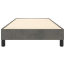 Boxspring sengeramme Mørkegrå 80x200 cm Fløjl
