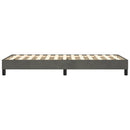 Boxspring sengeramme Mørkegrå 80x200 cm Fløjl