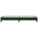 Boxspring sengeramme Mørkegrøn 80x200 cm Fløjl