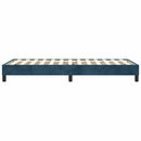 Boxspring sengeramme Mørkeblå 80x200 cm Fløjl