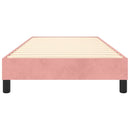 Boxspring sengeramme 80x200 cm fløjl pink