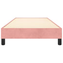 Boxspring sengeramme 80x200 cm fløjl pink