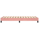 Boxspring sengeramme 80x200 cm fløjl pink