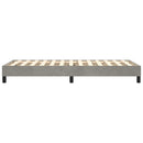 Boxspring sengeramme Lysegrå 90x190 cm Fløjl