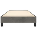 Boxspring sengeramme Mørkegrå 90x190 cm Fløjl