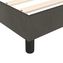 Boxspring sengeramme Mørkegrå 90x190 cm Fløjl
