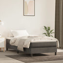 Boxspring sengeramme Mørkegrå 90x190 cm Fløjl