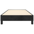 Boxspring sengeramme 90x190 cm fløjl sort