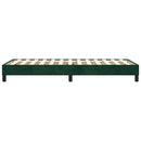 Boxspring sengeramme Mørkegrøn 90x190 cm Fløjl