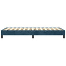 Boxspring sengeramme Mørkeblå 90x190 cm Fløjl