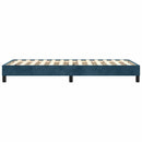 Boxspring sengeramme Mørkeblå 90x190 cm Fløjl