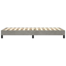 Boxspring sengeramme Lysegrå 90x200 cm Fløjl