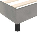 Boxspring sengeramme Lysegrå 90x200 cm Fløjl