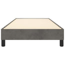 Boxspring sengeramme Mørkegrå 90x200 cm Fløjl