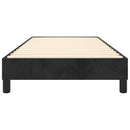 Boxspring sengeramme 90x200 cm fløjl sort