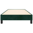 Boxspring sengeramme Mørkegrøn 90x200 cm Fløjl