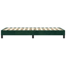Boxspring sengeramme Mørkegrøn 90x200 cm Fløjl