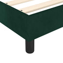 Boxspring sengeramme Mørkegrøn 90x200 cm Fløjl