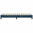 Boxspring sengeramme Mørkeblå 90x200 cm Fløjl