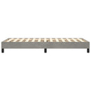 Boxspring sengeramme Lysegrå 100x200 cm Fløjl