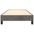 Boxspring sengeramme Mørkegrå 100x200 cm Fløjl