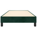 Boxspring sengeramme Mørkegrøn 100x200 cm Fløjl