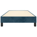 Boxspring sengeramme Mørkeblå 100x200 cm Fløjl