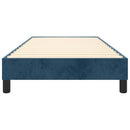 Boxspring sengeramme Mørkeblå 100x200 cm Fløjl