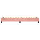 Boxspring sengeramme 100x200 cm fløjl pink
